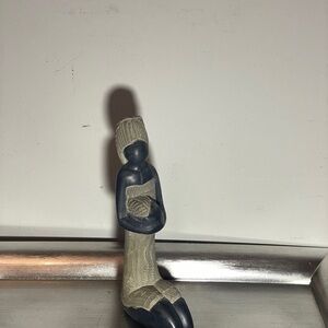 Mother and Child Soapstone Carving